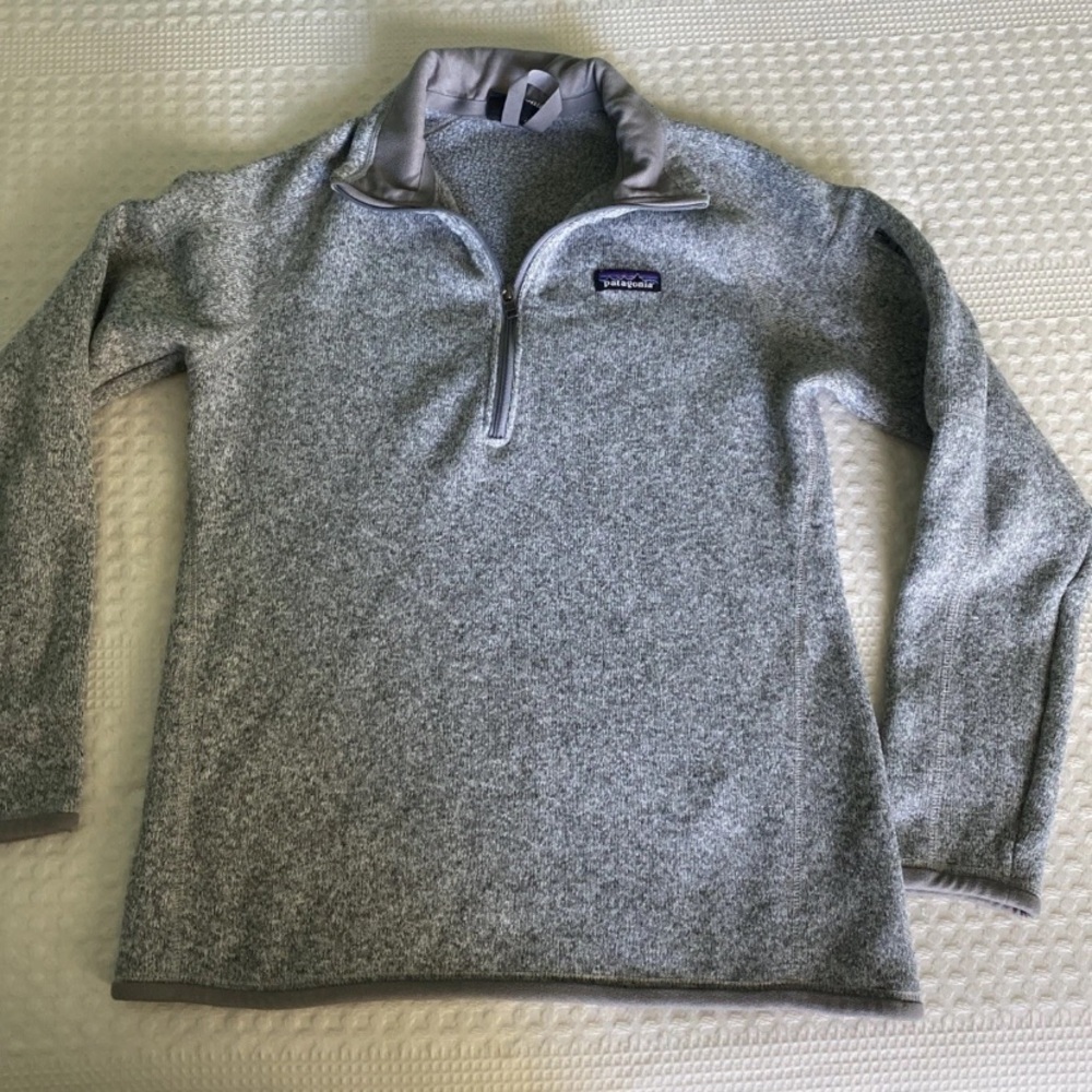 Patagonia Women's Gray 1/4 Zip Better Sweater Pullover M